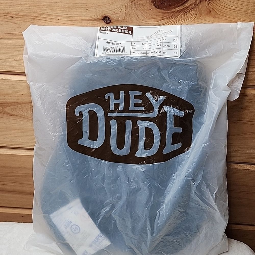 NWT Hey Dude Myers Flip Mossy Oak Fishing Size 8 - Picture 7 of 9